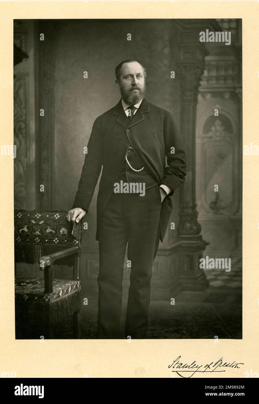 Lord Stanley von Preston (Frederick Stanley, 16. Earl of Derby, 1841-1908), englischer Politiker und Sportler. Stockfoto