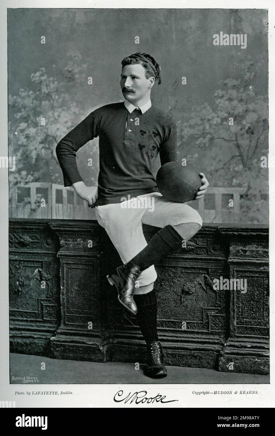 Charles Vaughan Rooke (1869-1946), irischer nationaler Rugbyspieler. Stockfoto