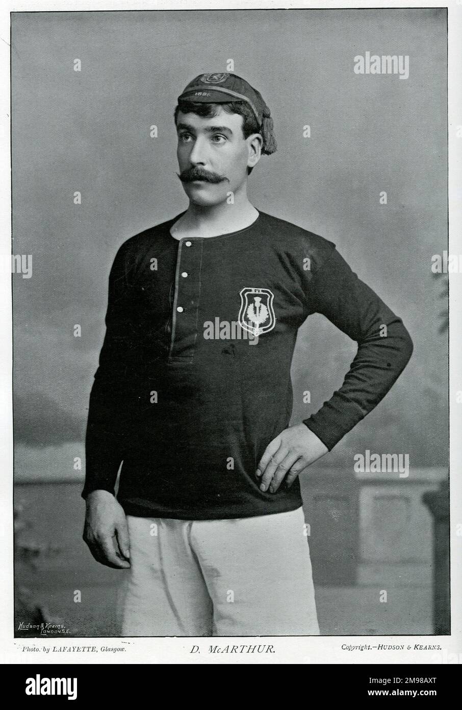 Daniel McArthur (1867-1943), Celtic, Clyde und schottischer Fußballer. Stockfoto