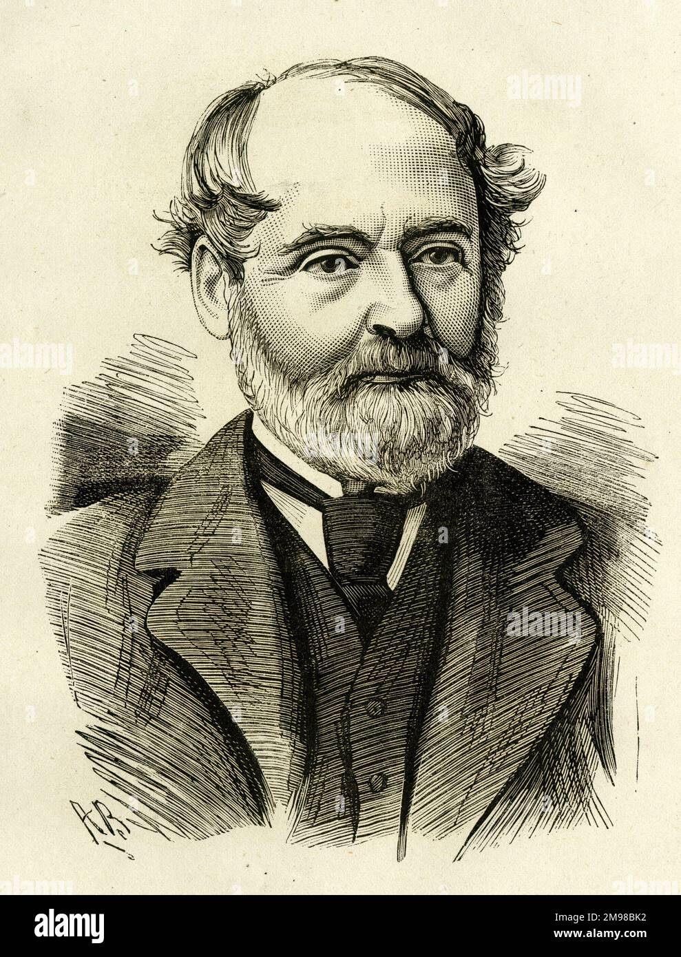 Porträt des Schriftstellers und Dramatikers Charles Reade (1814-1884). Stockfoto