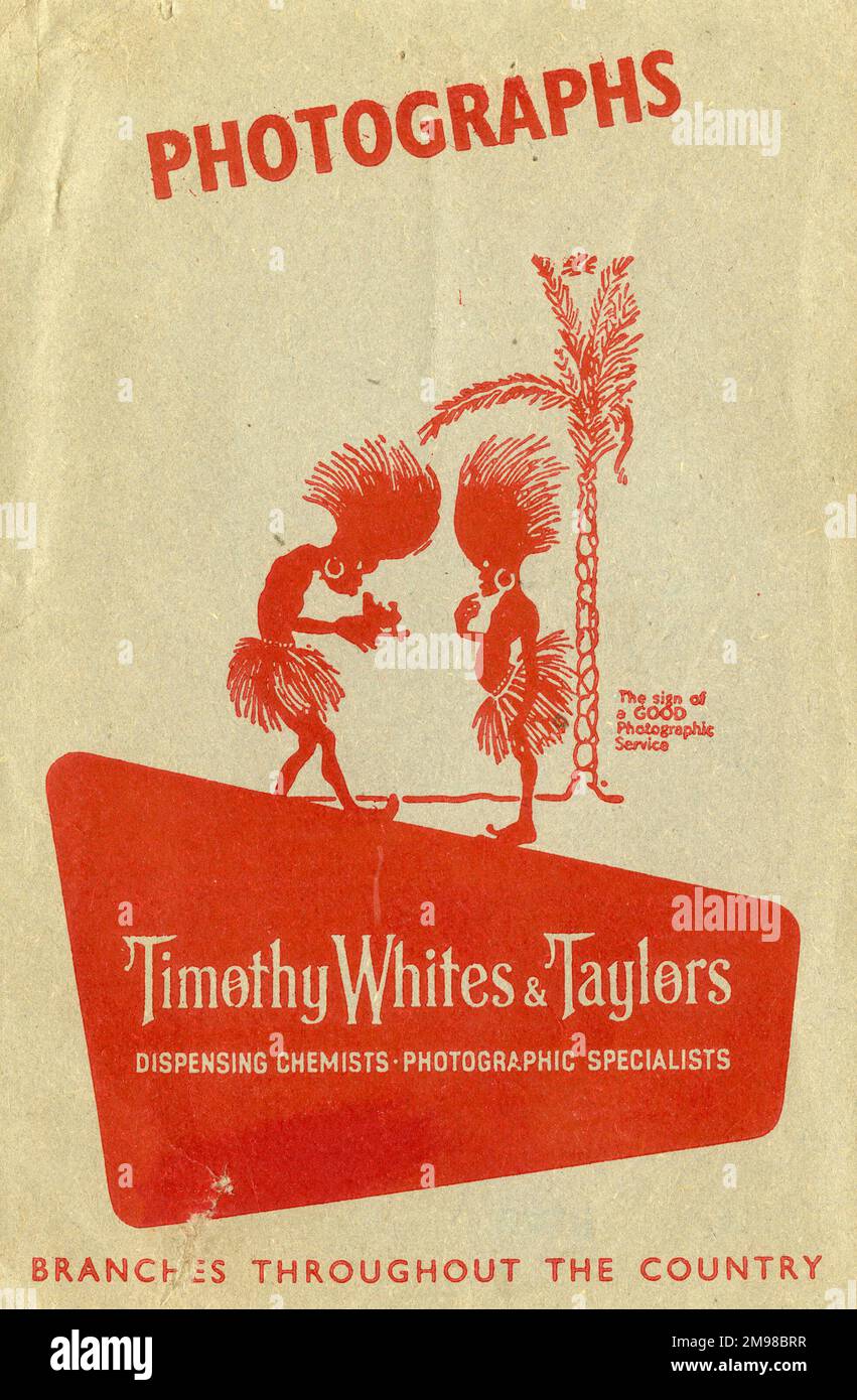 Fotogeldbörse, Timothy Whites & Taylors. Stockfoto