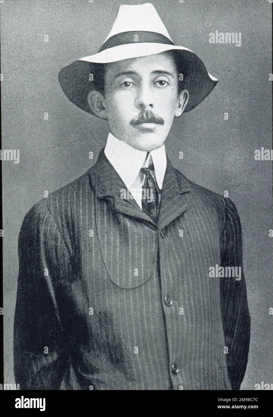 Alberto Santos-Dumont, 1873-1932. Stockfoto