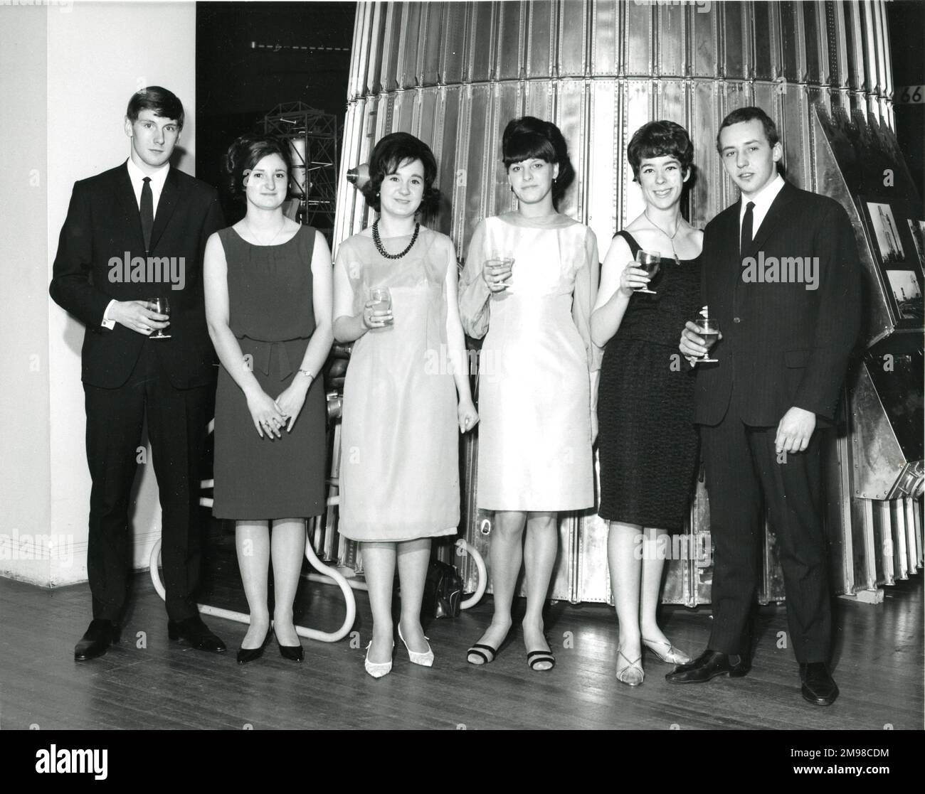 Gäste des Centenary Conversazione, das am 12. Januar 1966 im Science Museum stattfindet. Stockfoto