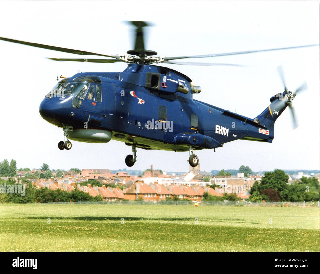 Eh Industries (später AgustaWestland) EH101 PP4, ZF644, der vierte von neun Vorproduktionshubschraubern. Stockfoto