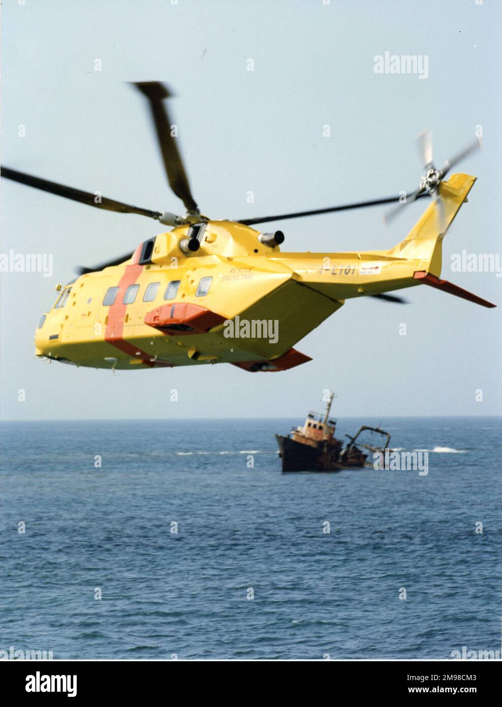 Eh Industries (später AgustaWestland) EH101 PP9, I-LIOI, die Vorserienversion der zivilen Frachtvariante. Stockfoto