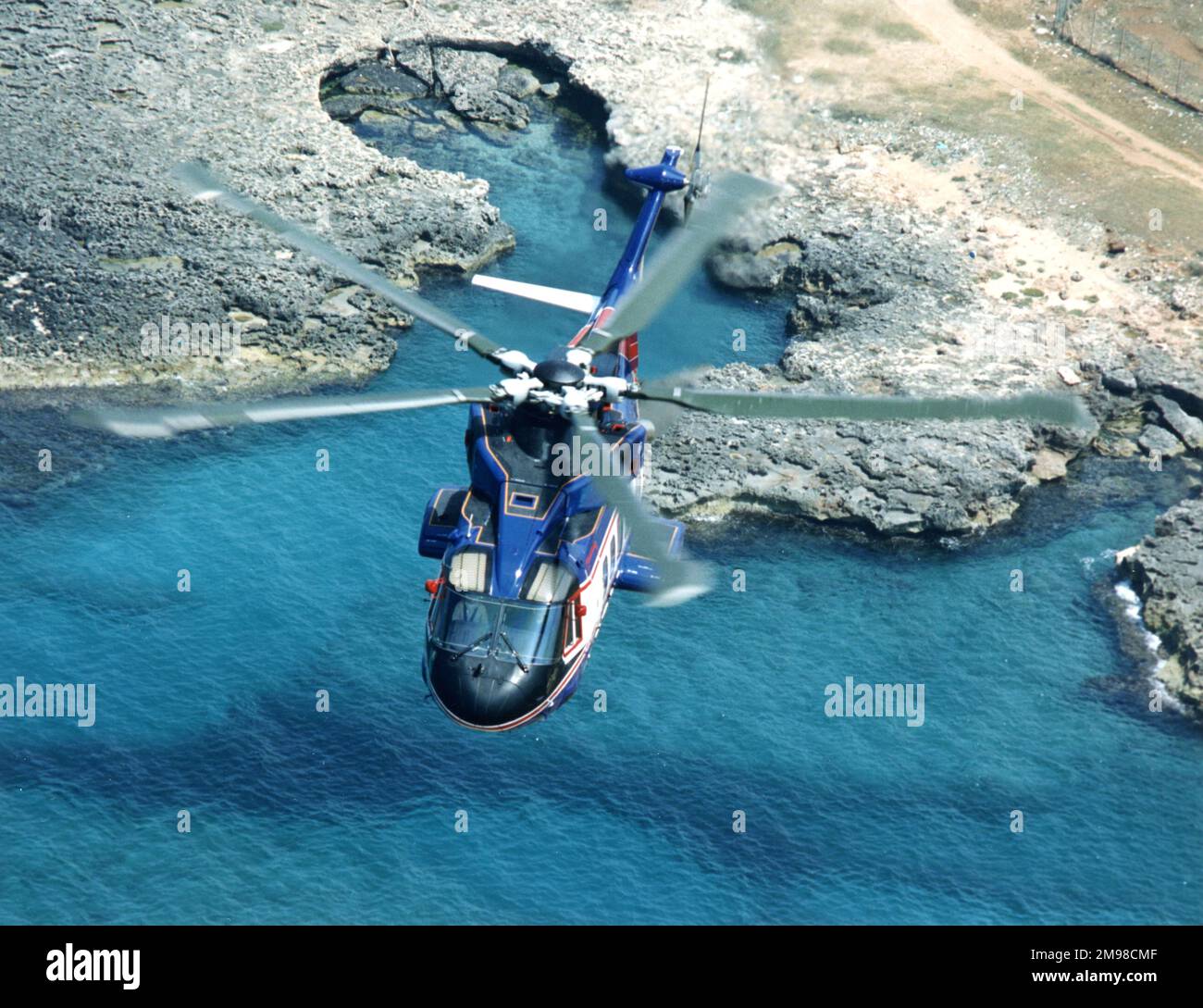 Eh Industries (später AgustaWestland) EH101 PP8 Heliliner, G-OIOI, die Vorserienversion der Zivilpassagiervariante. Stockfoto