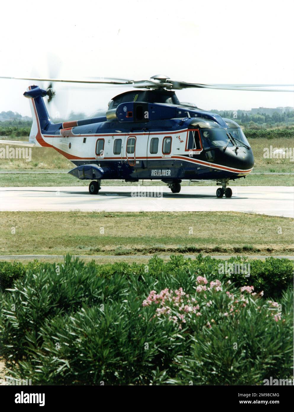Eh Industries (später AgustaWestland) EH101 PP8 Heliliner, G-OIOI, die Vorserienversion der Zivilpassagiervariante. Stockfoto