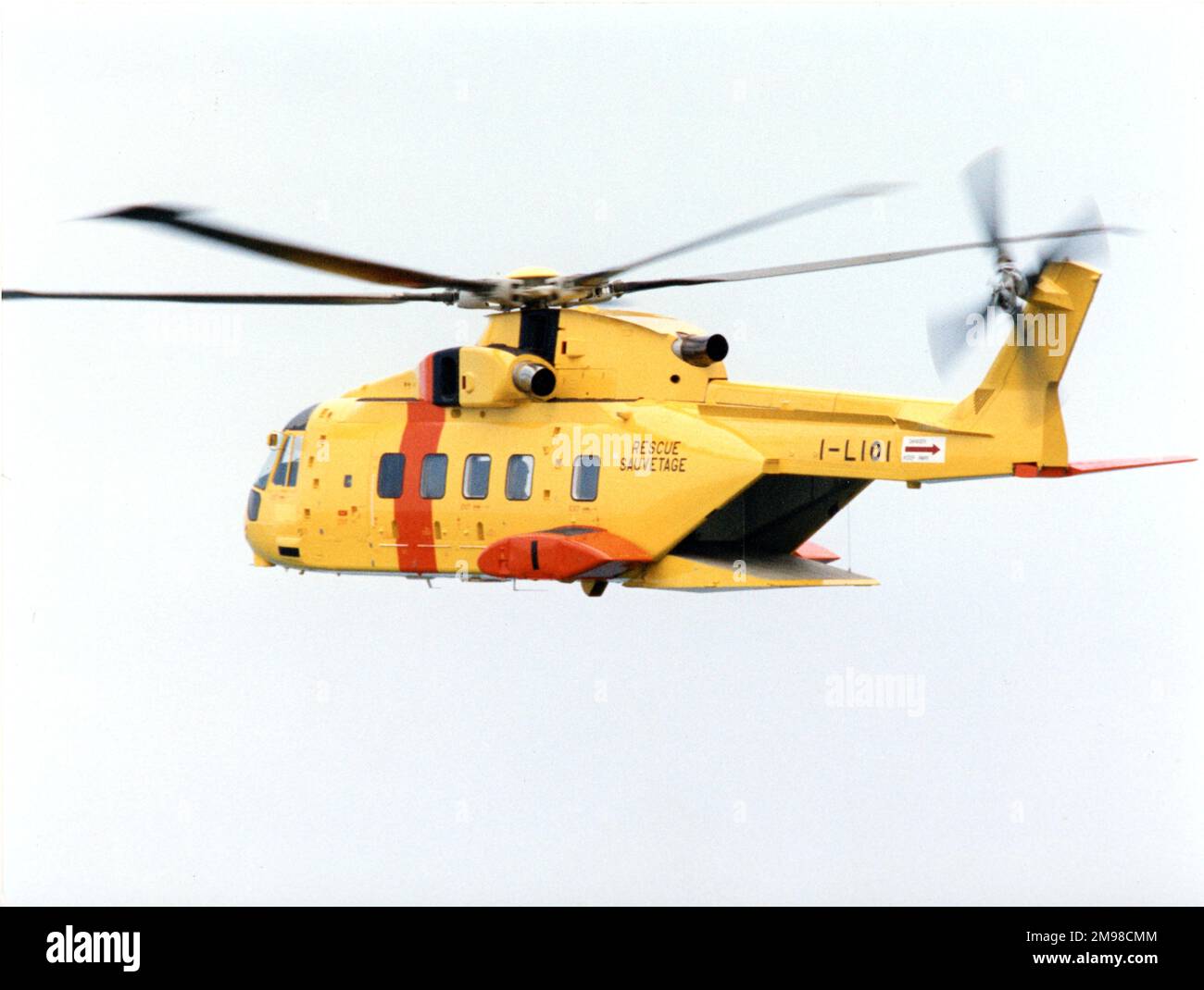 Eh Industries (später AgustaWestland) EH101 PP9, I-LIOI, die Vorserienversion der zivilen Frachtvariante. Stockfoto