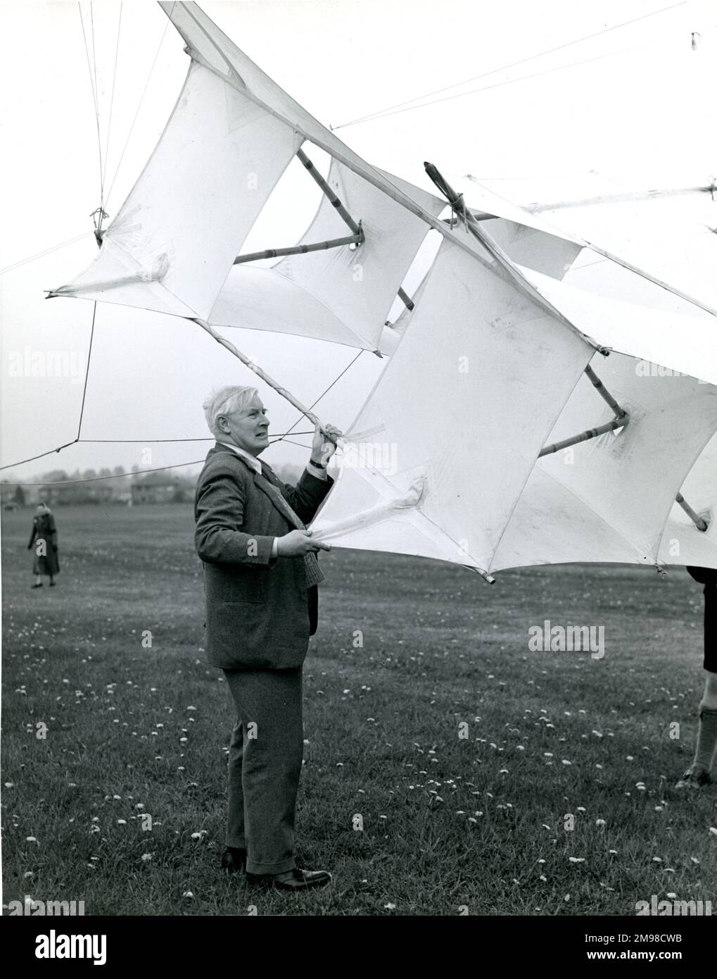 Cody Drachen auf der 1951 Royal Aeronautical Society Garden Party am White Waltham Aerodrome am 6. Mai. Stockfoto