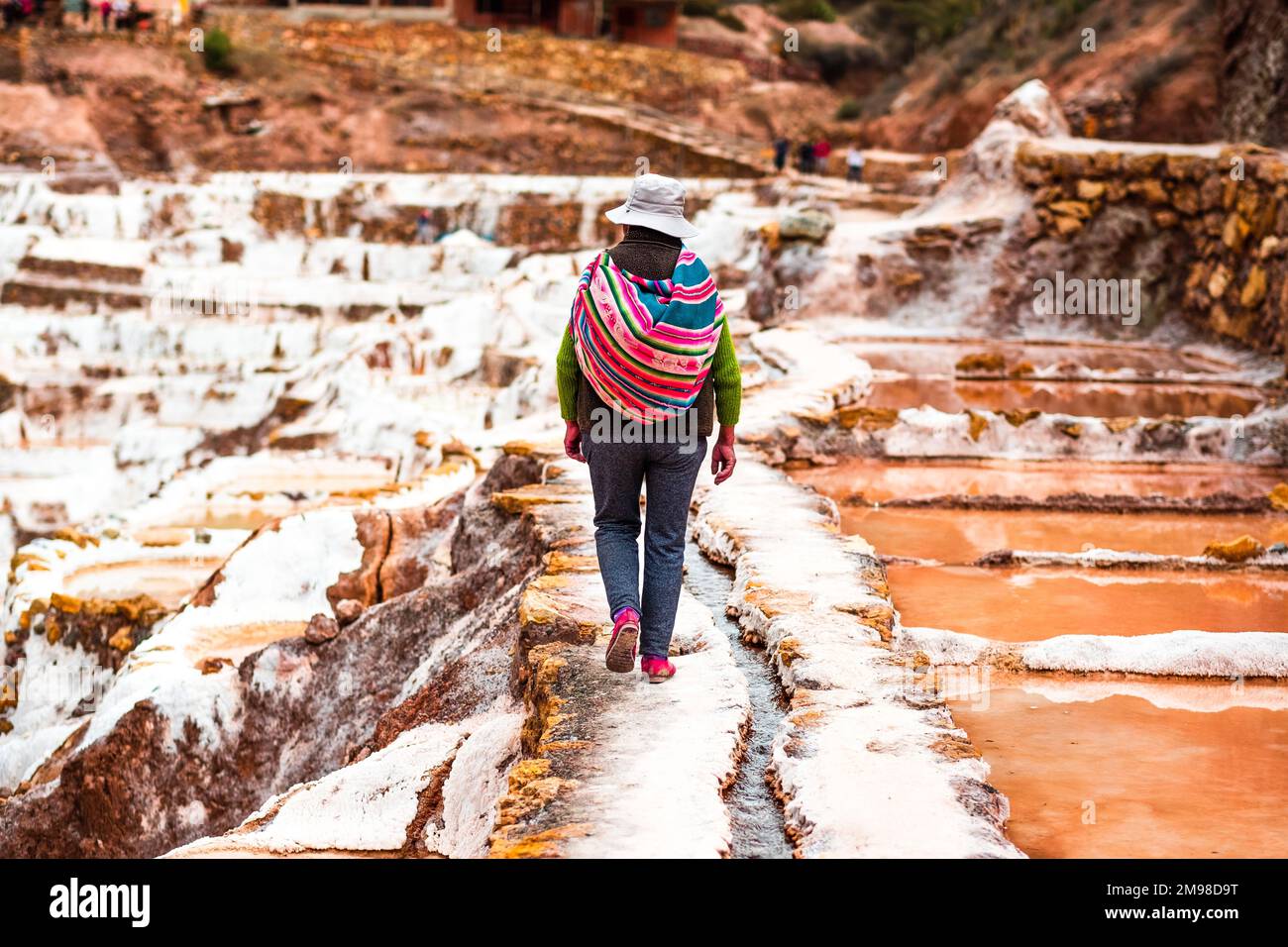 Salinas de Maras Stockfoto