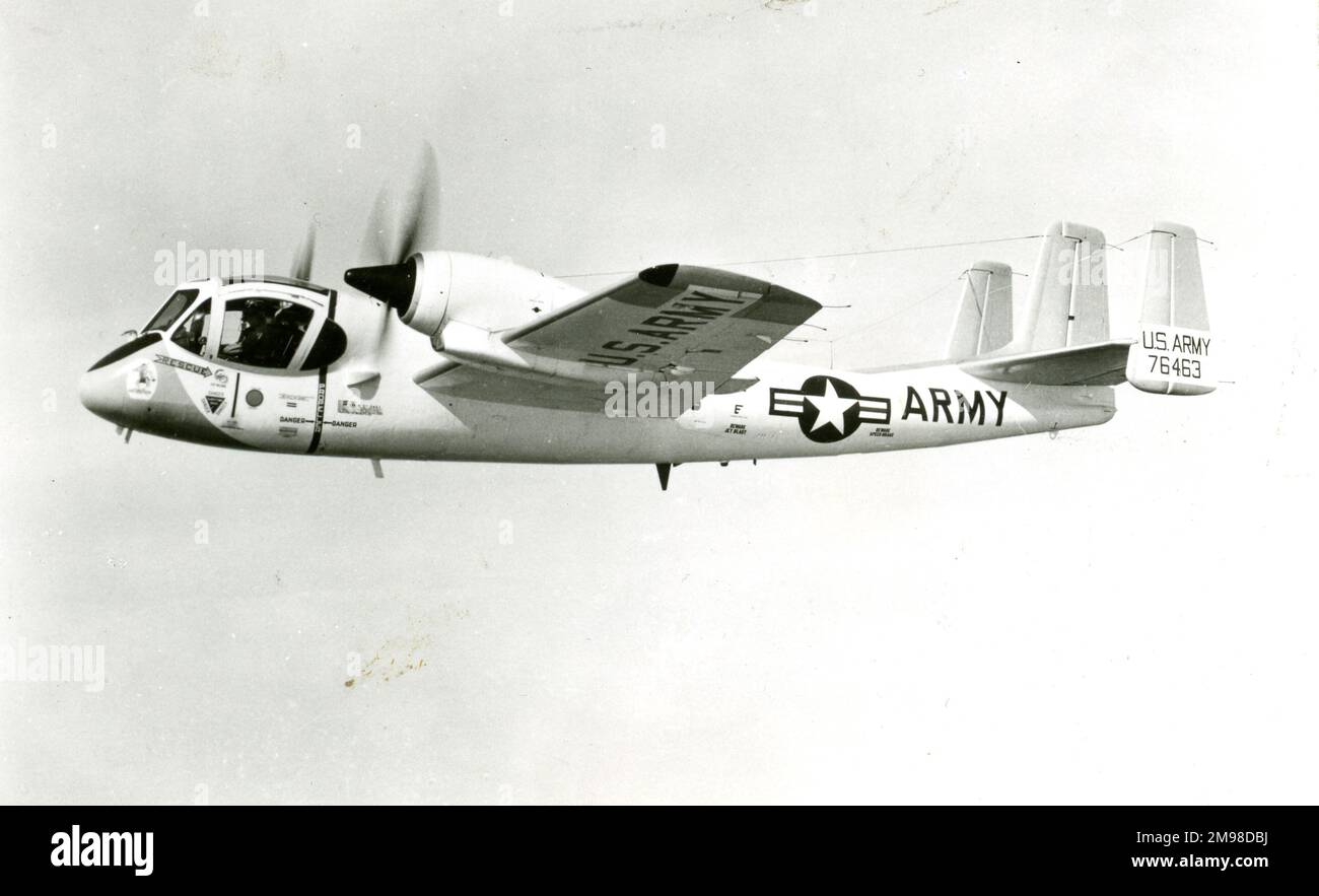 Der erste Prototyp von Grumman YAO-1A Mohawk, 57-6463, der US-Armee. Stockfoto