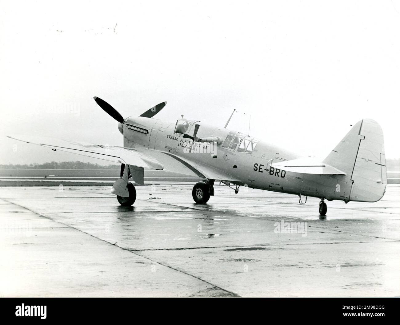 Fairey Firefly TT1, SE-BRD, Zielschlepper, betrieben von Svensk Flygtj„nst ab für die schwedische Armee und Marine. Stockfoto