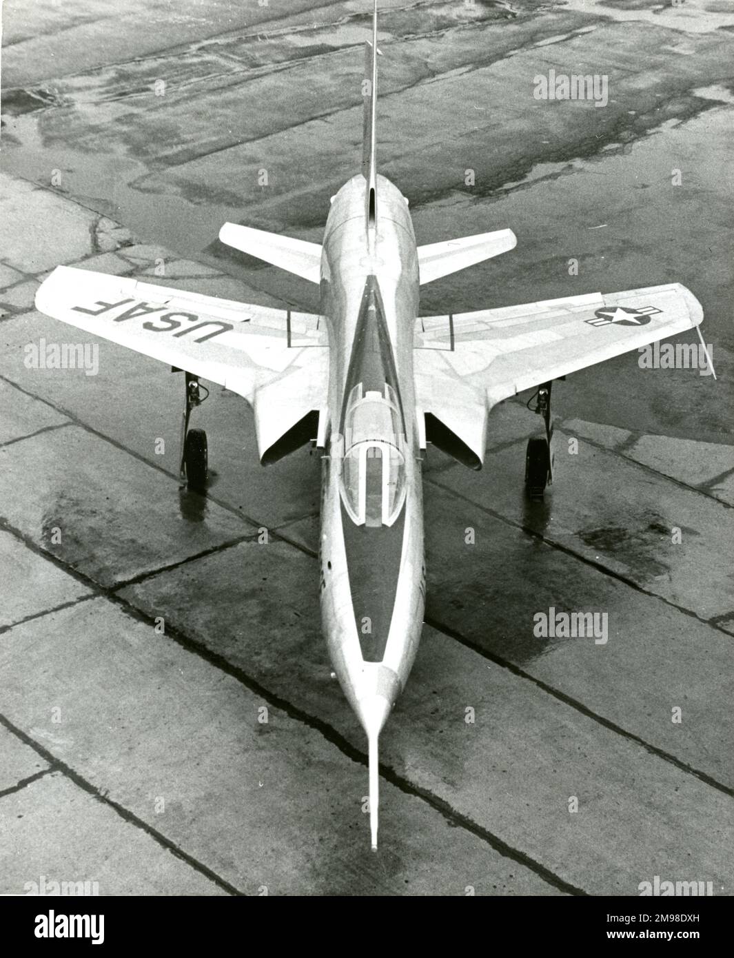 Republic F-105 Thunderchief. Stockfoto