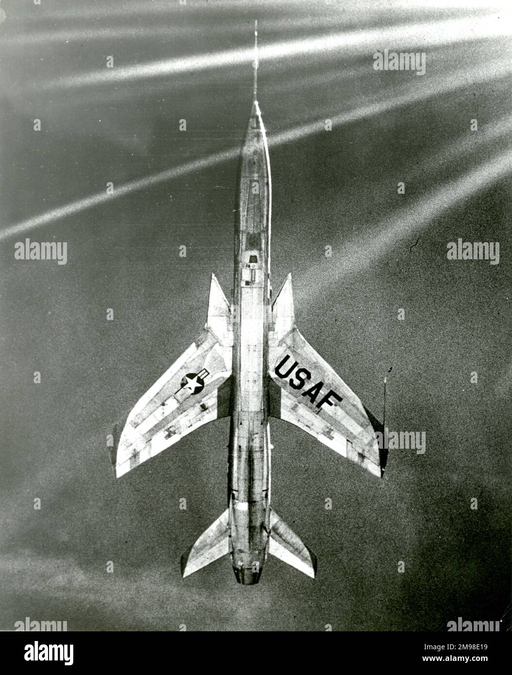 Republic F-105 Thunderchief. Stockfoto