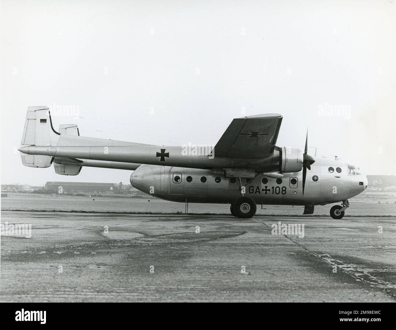 Nord 2501D Noratlas, GA108, von der Deutschen Luftwaffe. Stockfoto