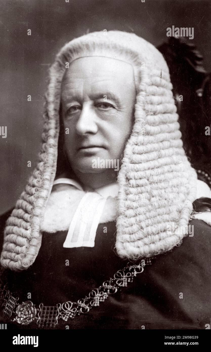 Richard Everard Webster, 1. Viscount Alverstone (1842-1915), 4. Lord Chief Justice of England. Stockfoto