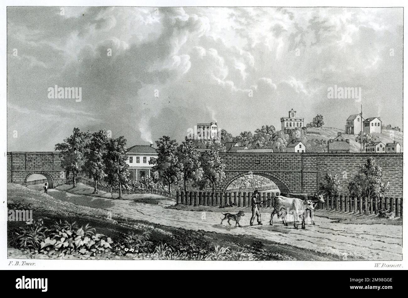 Old Croton Aquädukt in Sing Sing. Das Aquädukt wurde 1837-42 gebaut, um die Reservoirs in Manhattan, New York, mit Wasser zu versorgen, und blieb bis 1955 in Betrieb. Stockfoto