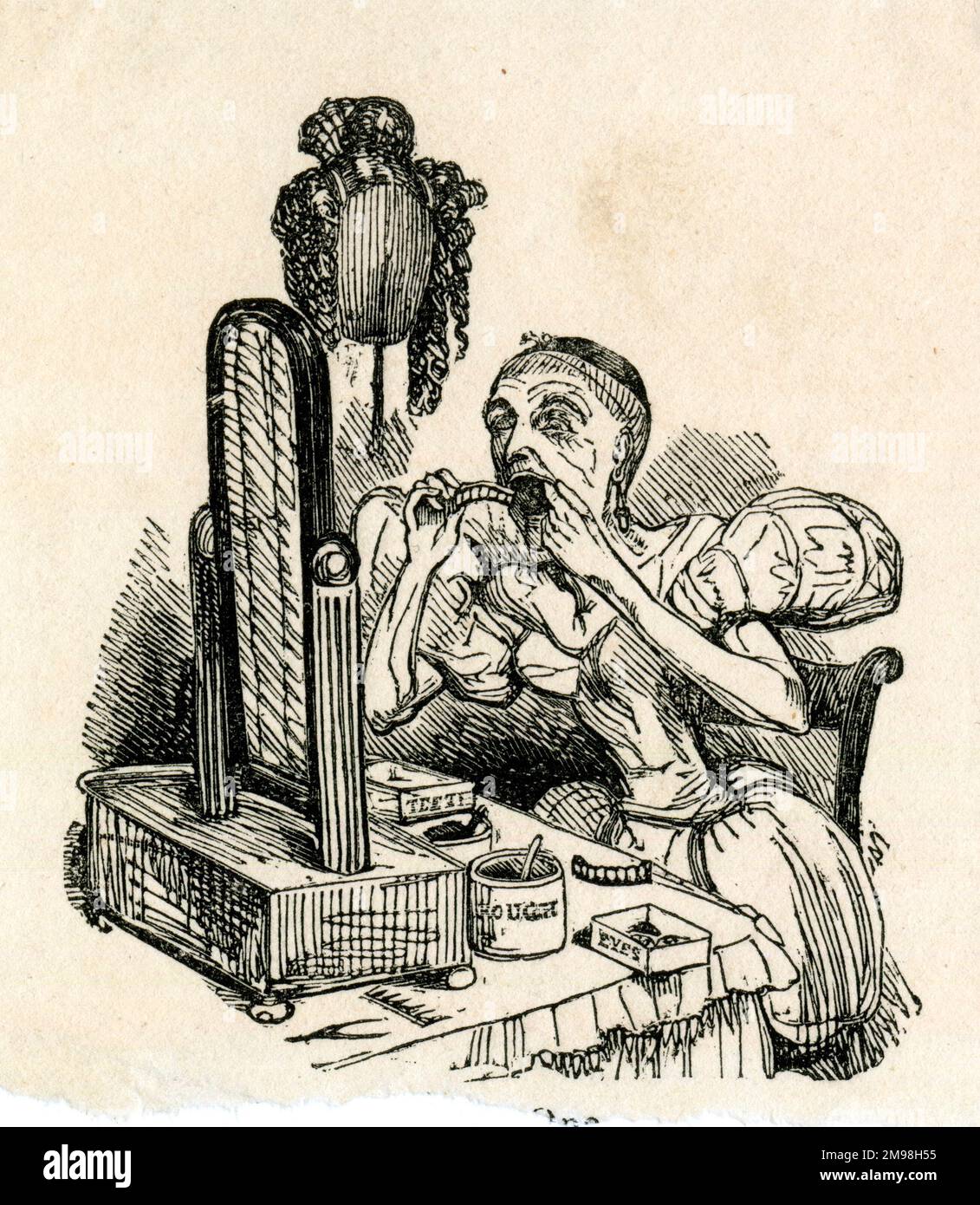 Cartoon, Forever Young - Der Auftritt Trügt - Theater-Make-Up. Stockfoto