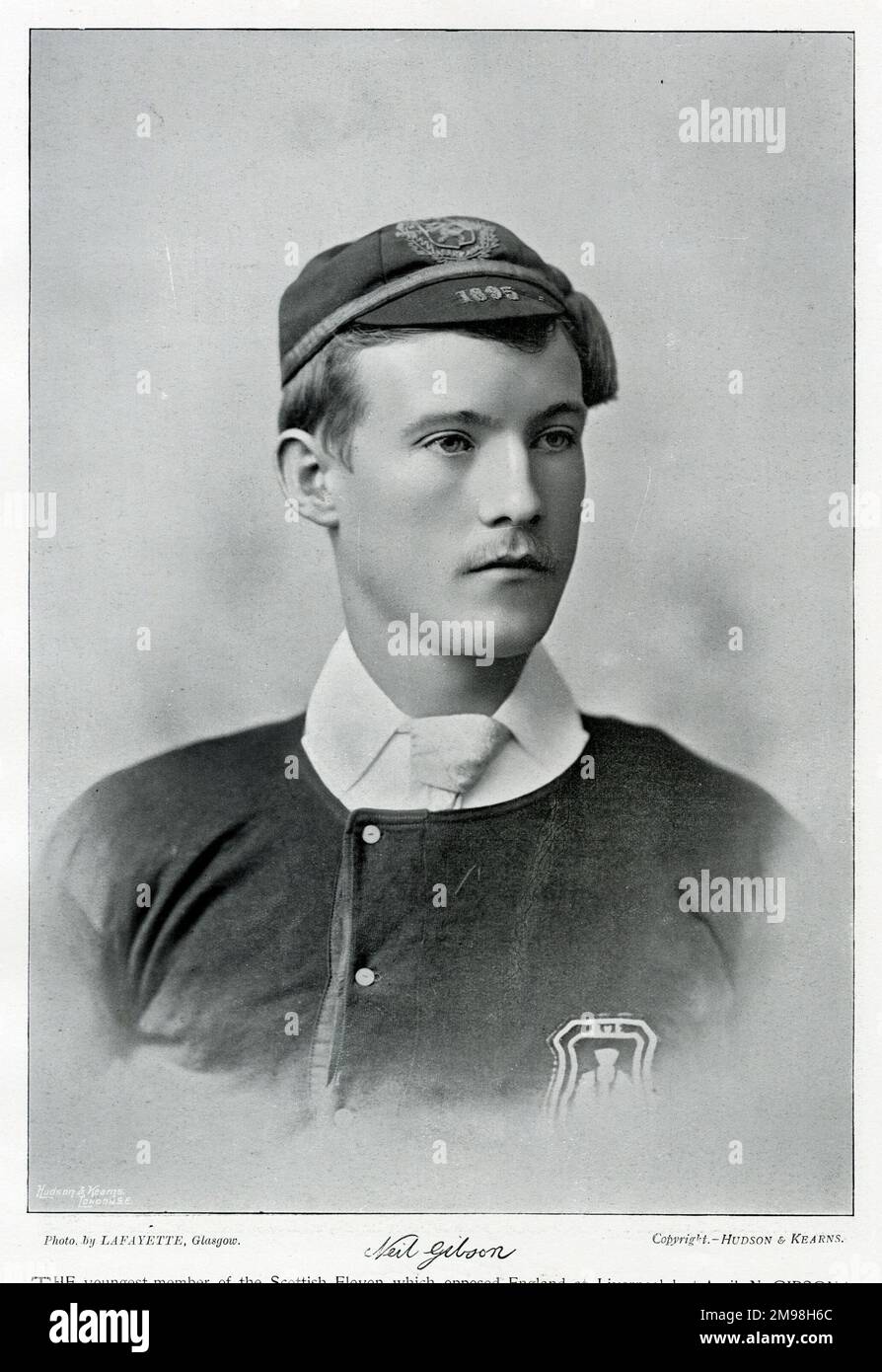 Neil Gibson, Scottish Football International Player. Stockfoto