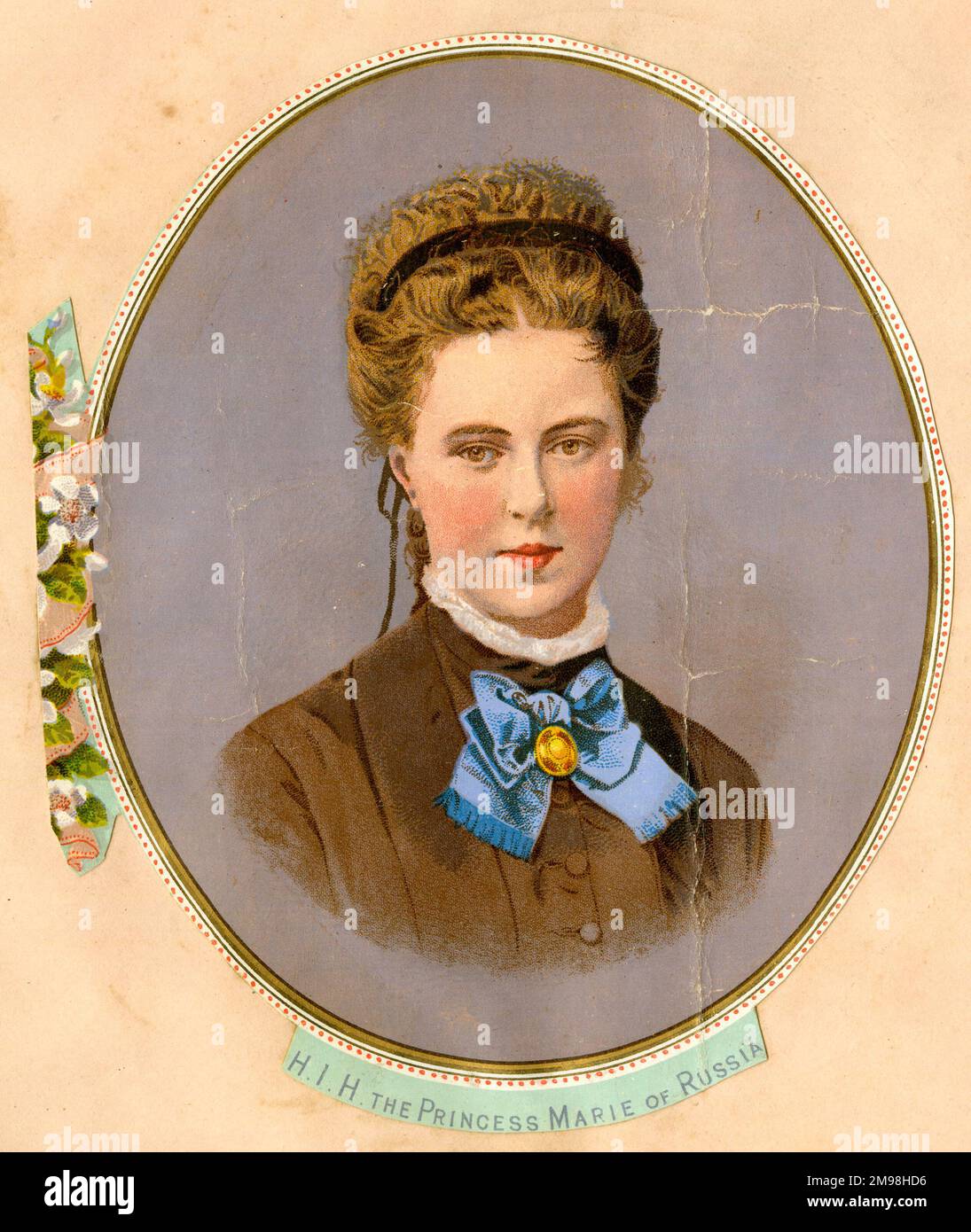 Prinzessin Marie von Russland (Großherzogin Maria Alexandrowna von Russland, 1853-1920), zum Zeitpunkt ihrer Hochzeit mit dem Herzog von Edinburgh (Alfred, Herzog von Sachsen-Coburg und Gotha), dem zweiten Sohn von Königin Victoria. Stockfoto