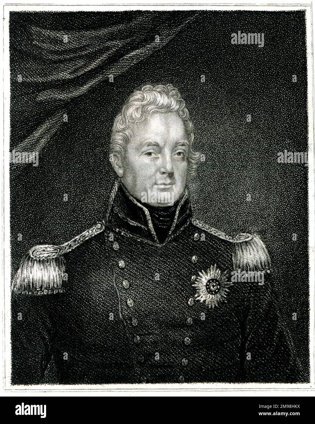 Wilhelm IV. (1765-1837), König des Vereinigten Königreichs Großbritannien und Irland und König von Hannover vom 26. Juni 1830 bis zu seinem Tod, hier in Marineuniform als Lord High Admiral gesehen. Stockfoto