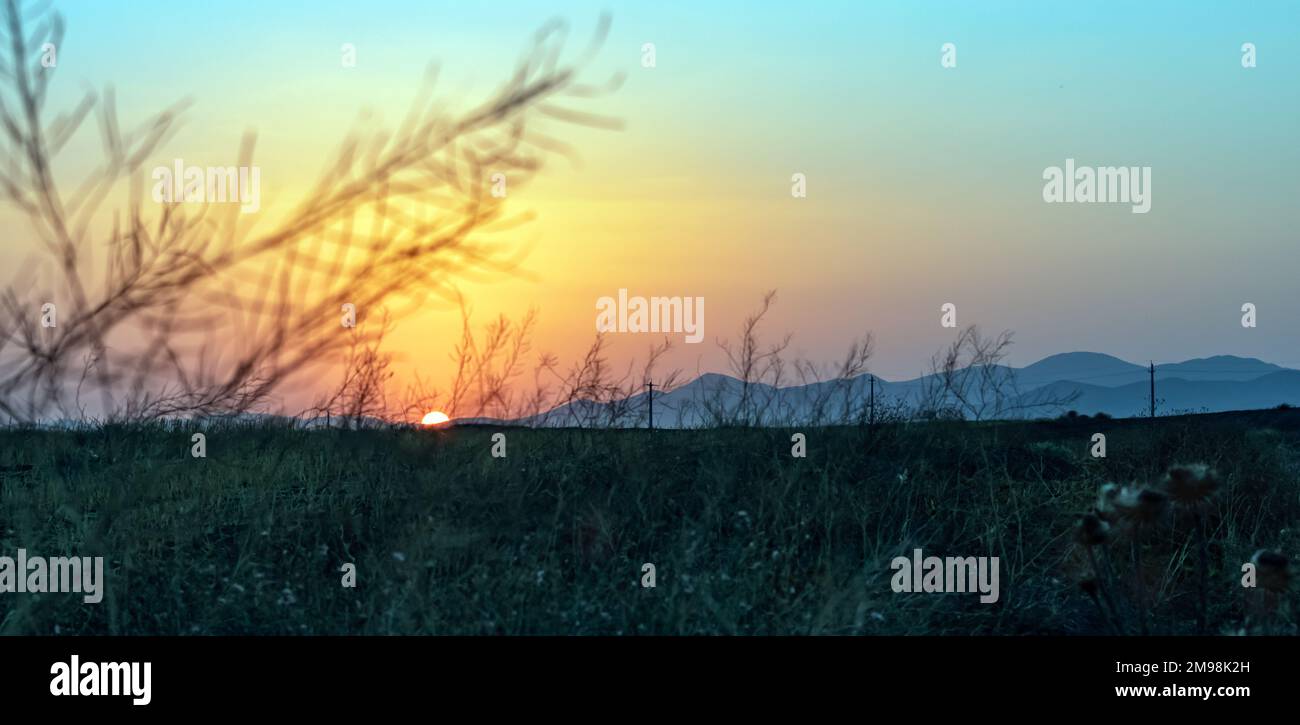 Blick von Sunset Stockfoto