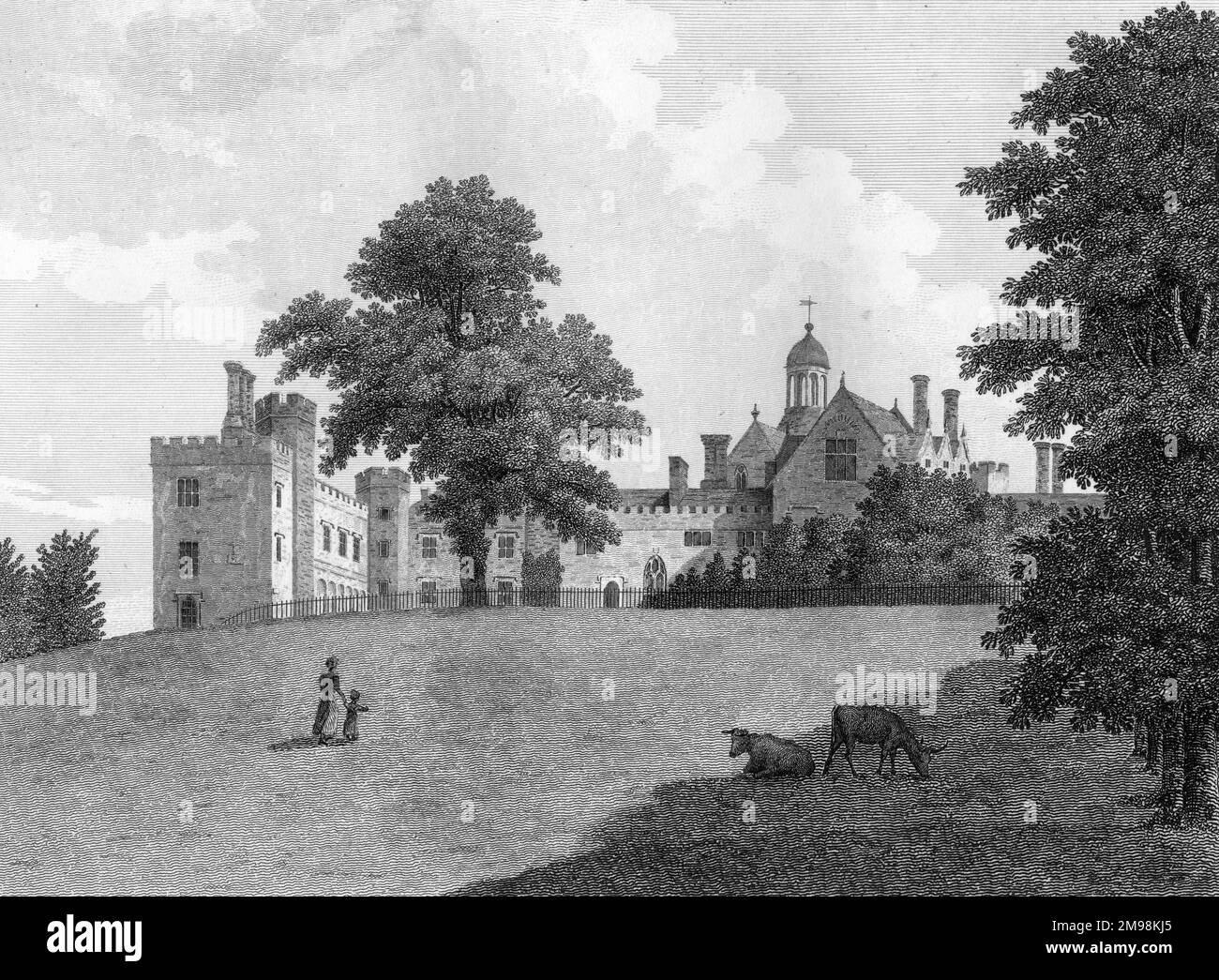 Penshurst Place, in der Nähe von Tonbridge, Kent, Heimat der Sidney Familie, aus dem 14. Jahrhundert. Stockfoto