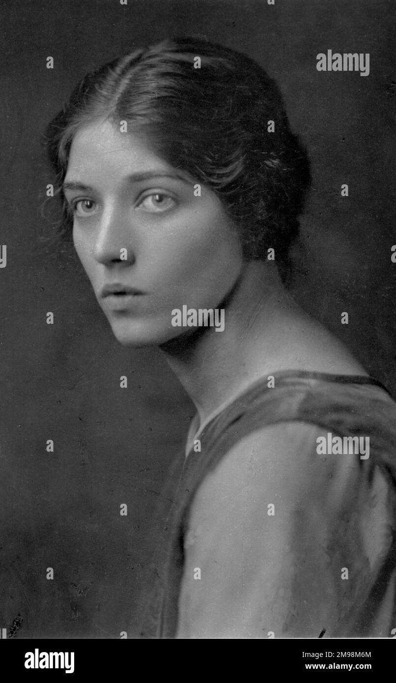 Wunderschöne junge Dame aus den 30ern. Stockfoto