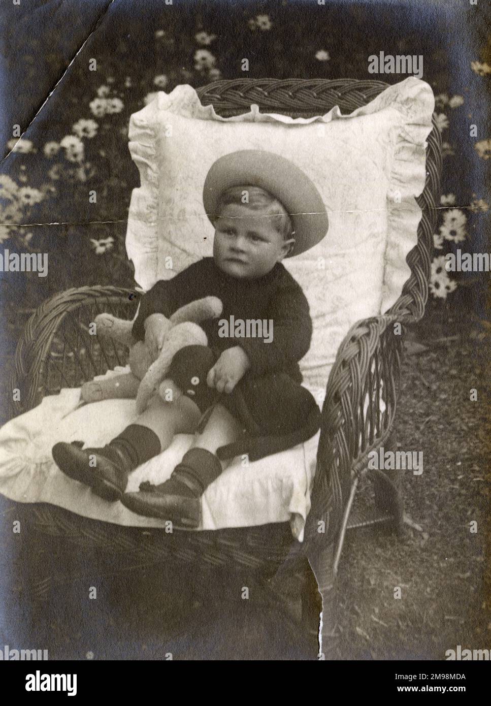 Eric Atherton Smith Junge im Alter von 3 Jahren mit seiner