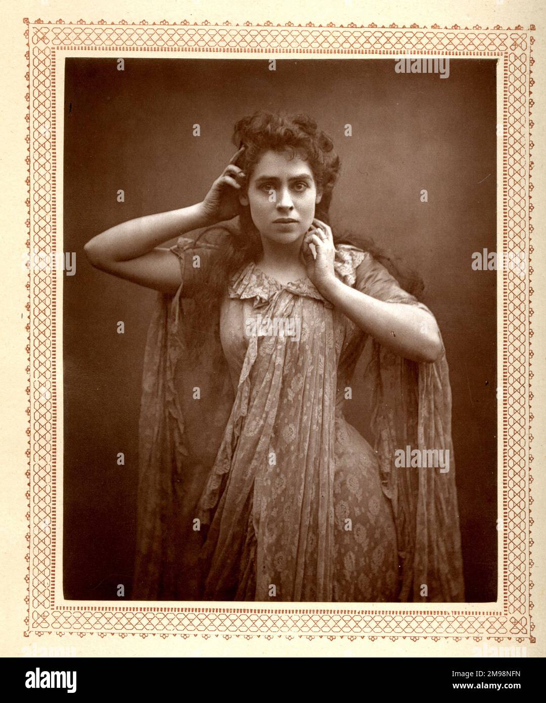 Miss Eleanor Calhoun, Schauspielerin in Diplomatie, im Theatermagazin, März 1885. Stockfoto