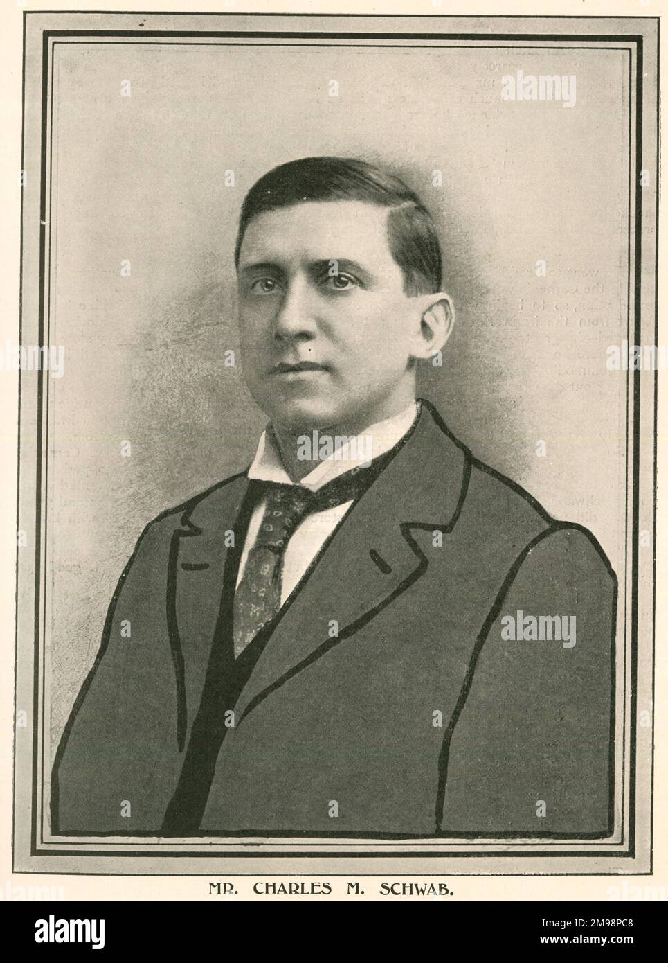 Charles M. Schwab, Manager des Great American Steel Trust. Stockfoto