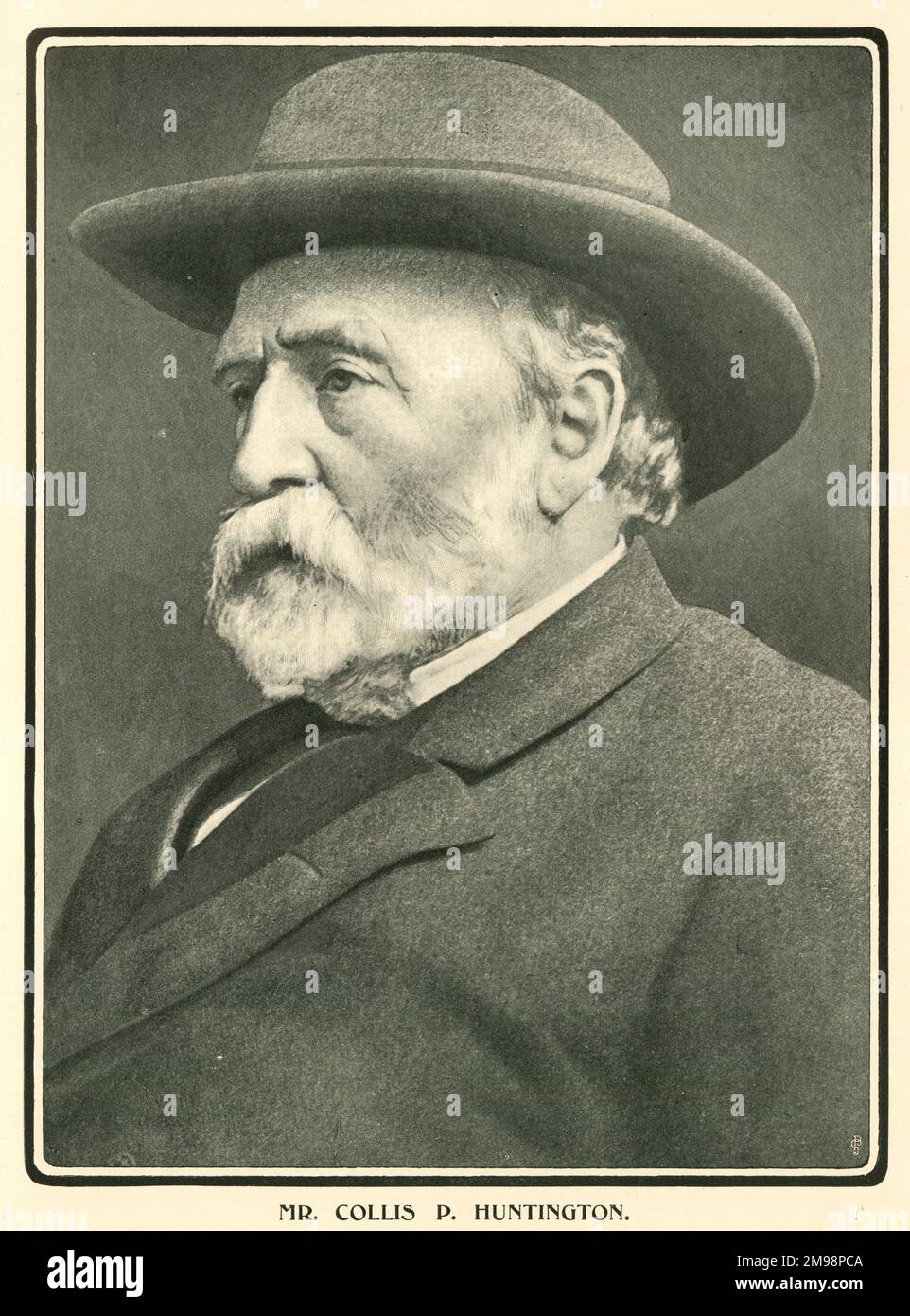 Collis P Huntington, Gründer der South Pacific Railway. Stockfoto