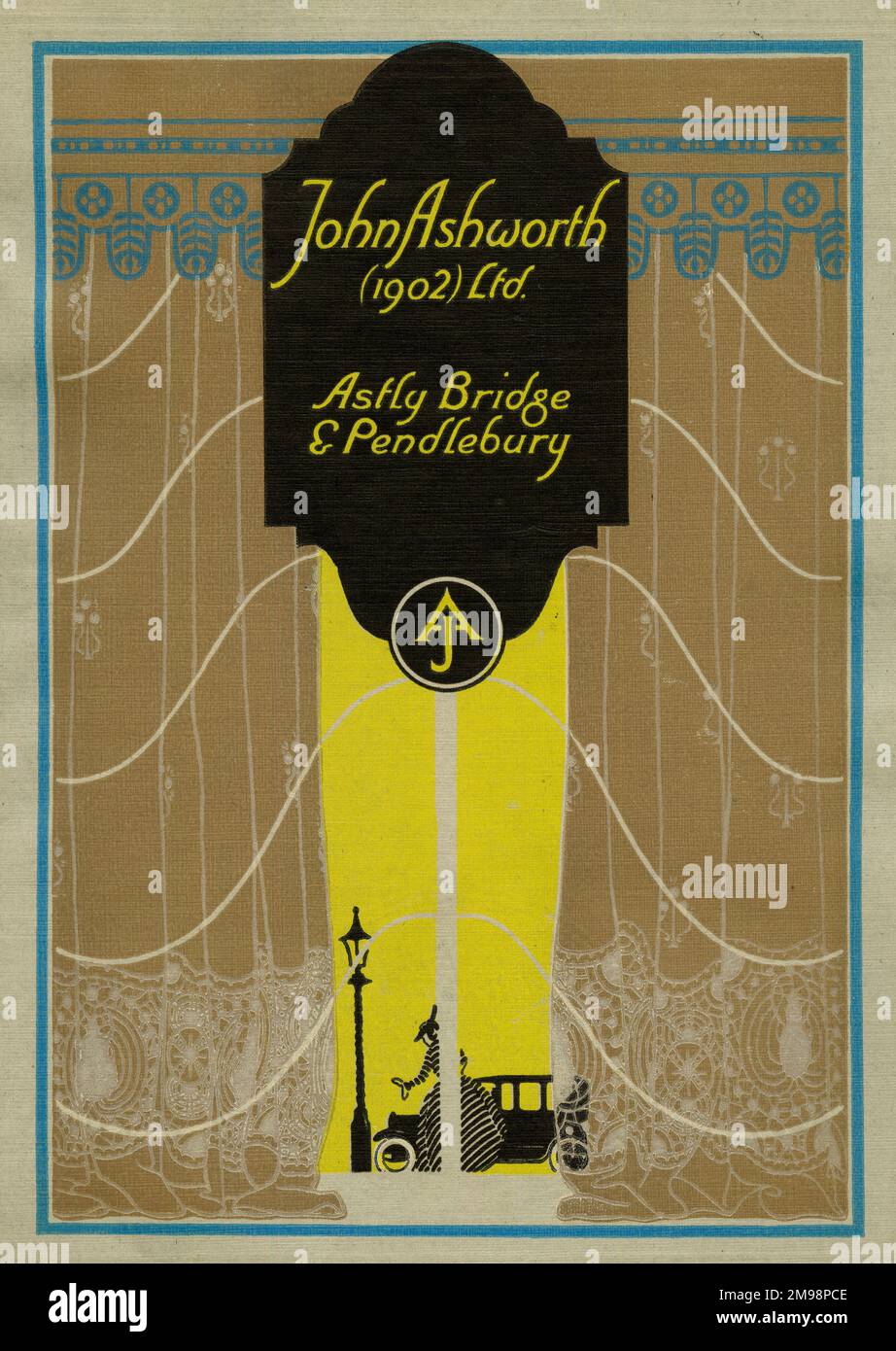 In Bezug Auf Cotton - John Ashworth (1902) Ltd, Astly Bridge & Pendlebury. Stockfoto