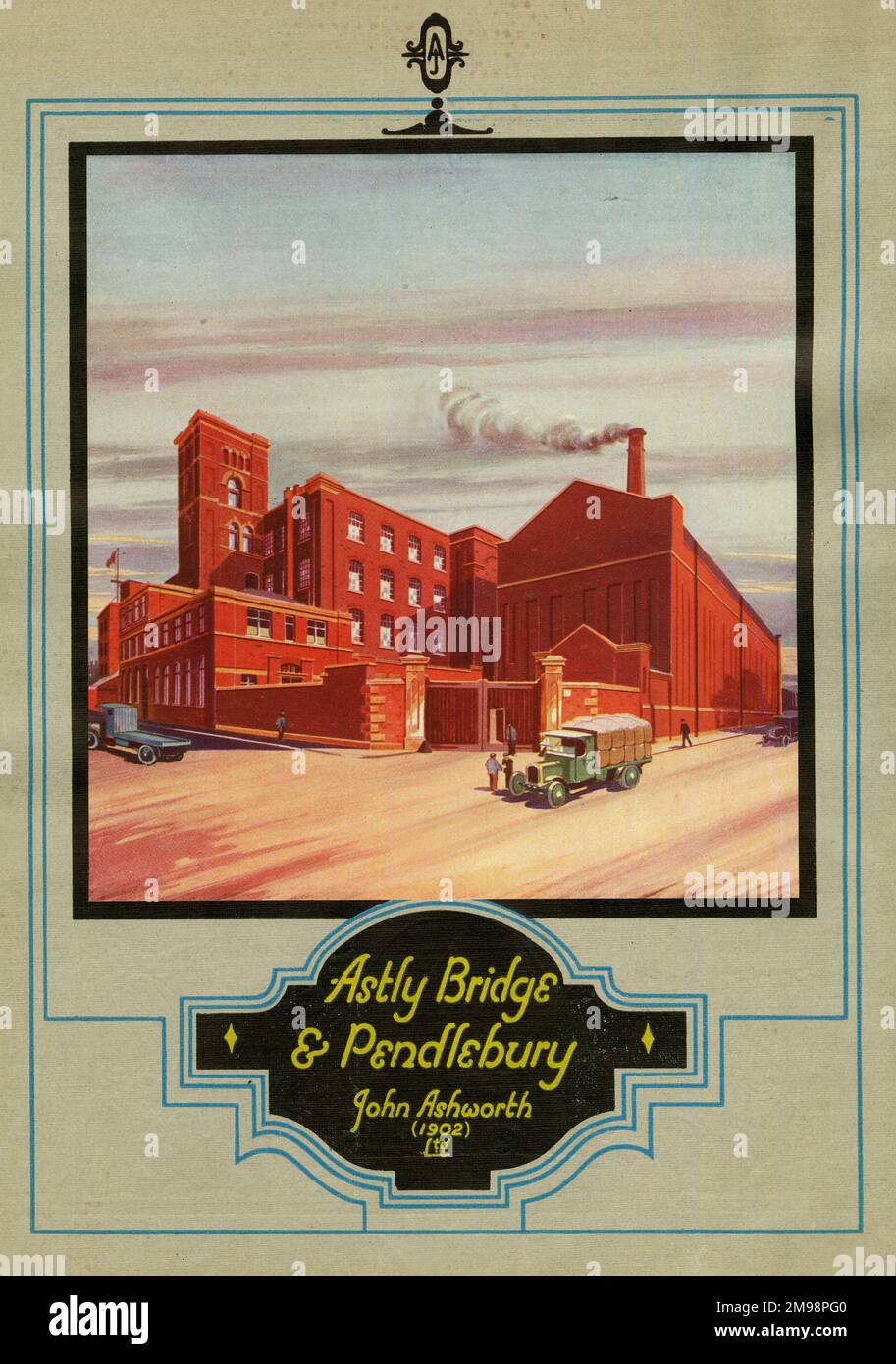 In Bezug Auf Cotton - John Ashworth (1902) Ltd, Astly Bridge & Pendlebury. Stockfoto