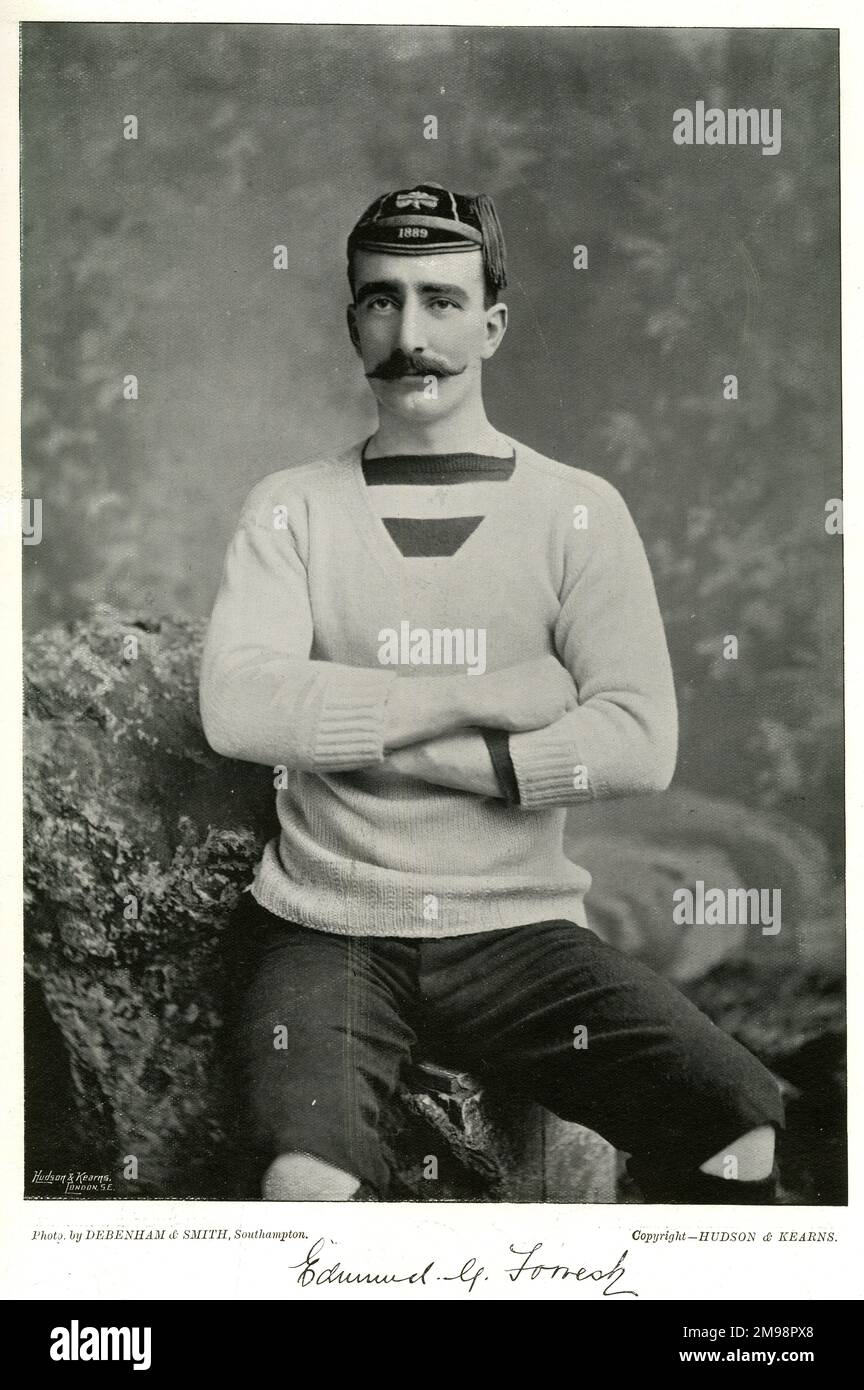 Edmund G Forrest, irischer Rugby International-Spieler. Stockfoto