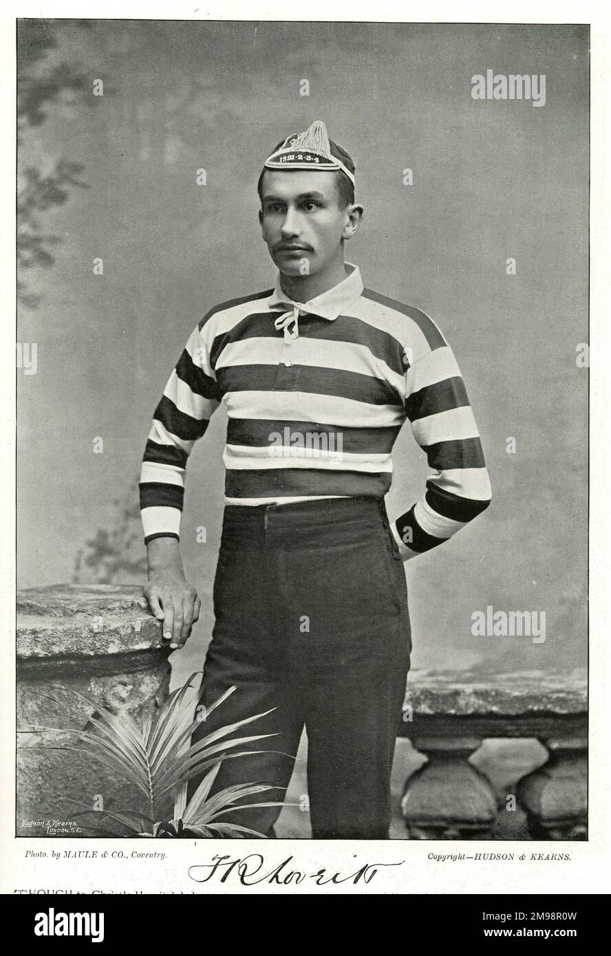 F R Loveitt, Rugby-Union-Spieler. Stockfoto