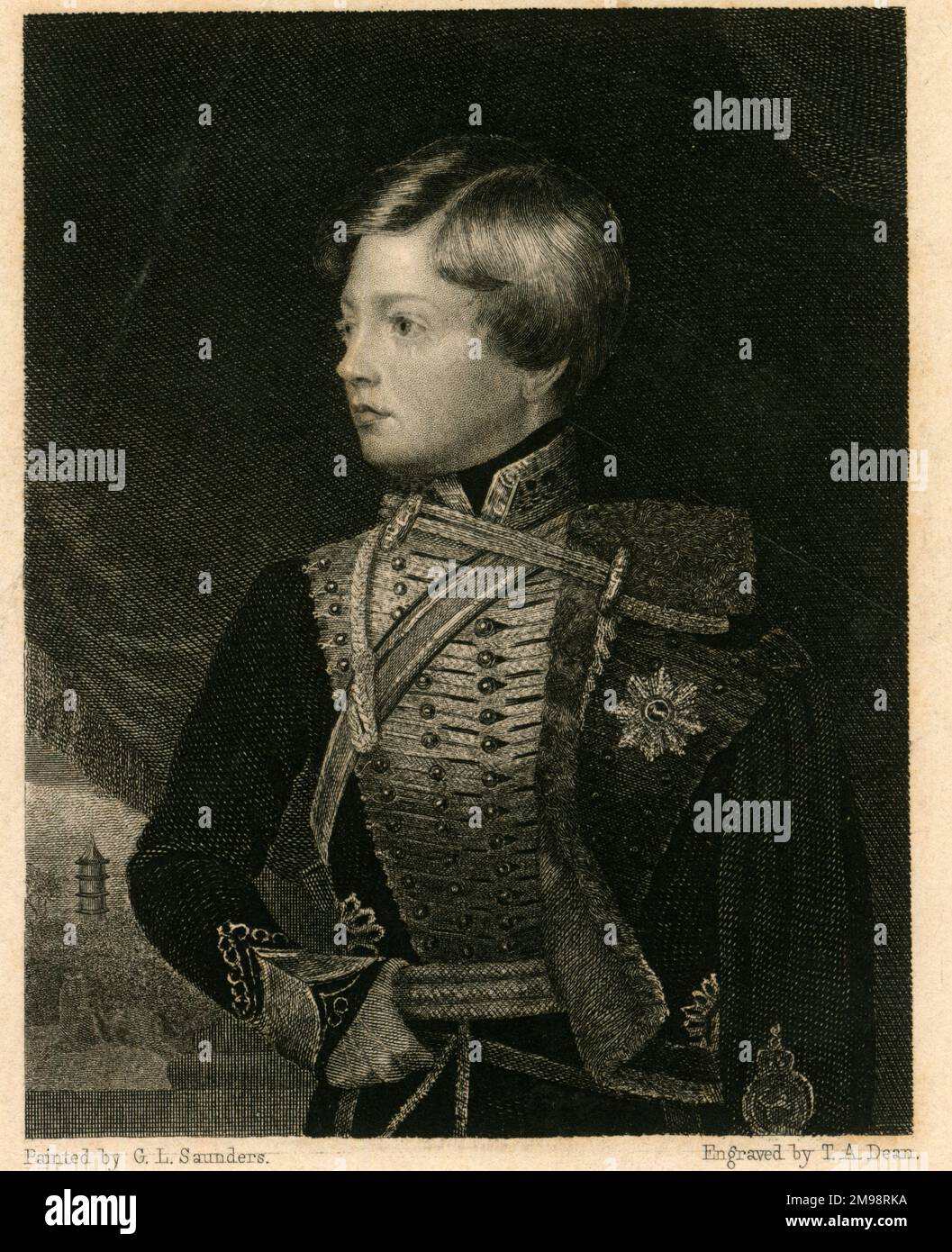 Prinz George Frederick Alexander Charles Ernest Augustus (Prinz George von Cumberland, 1819-1878), später George V. von Hannover. Stockfoto