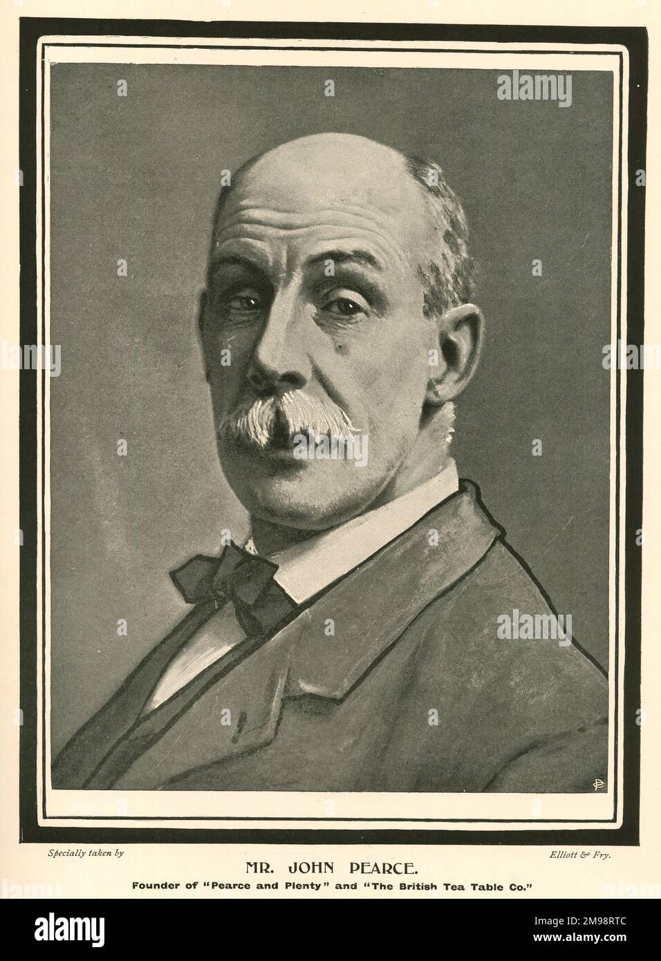 John Pearce, Gründer von Pearce and Plenty und der British Tea Table Company. Stockfoto