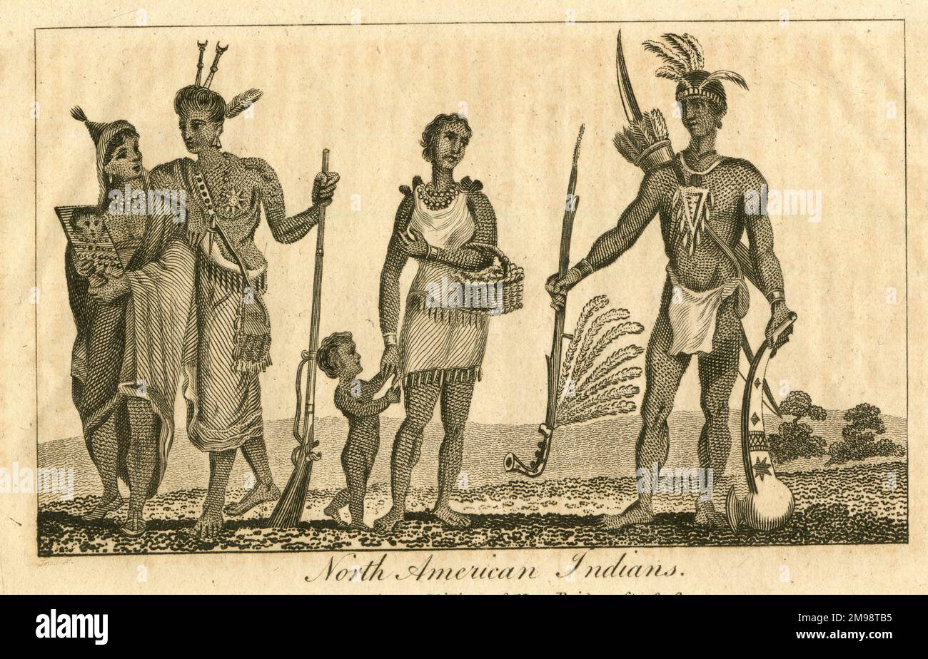 Nordamerikanische Ureinwohner. Stockfoto