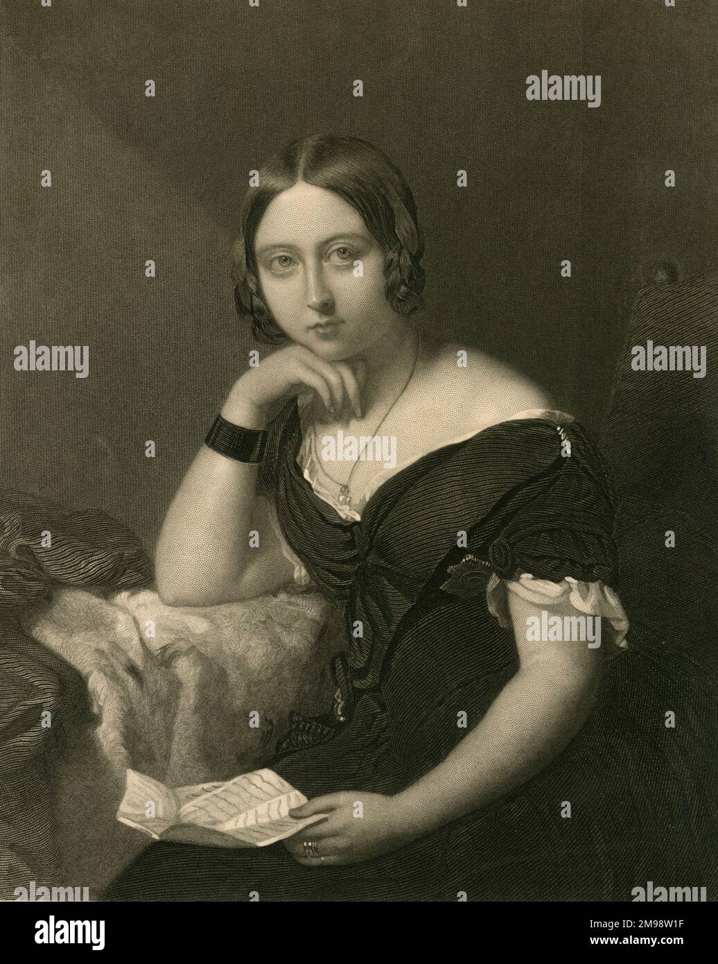 Königin Victoria als junge Frau. Stockfoto