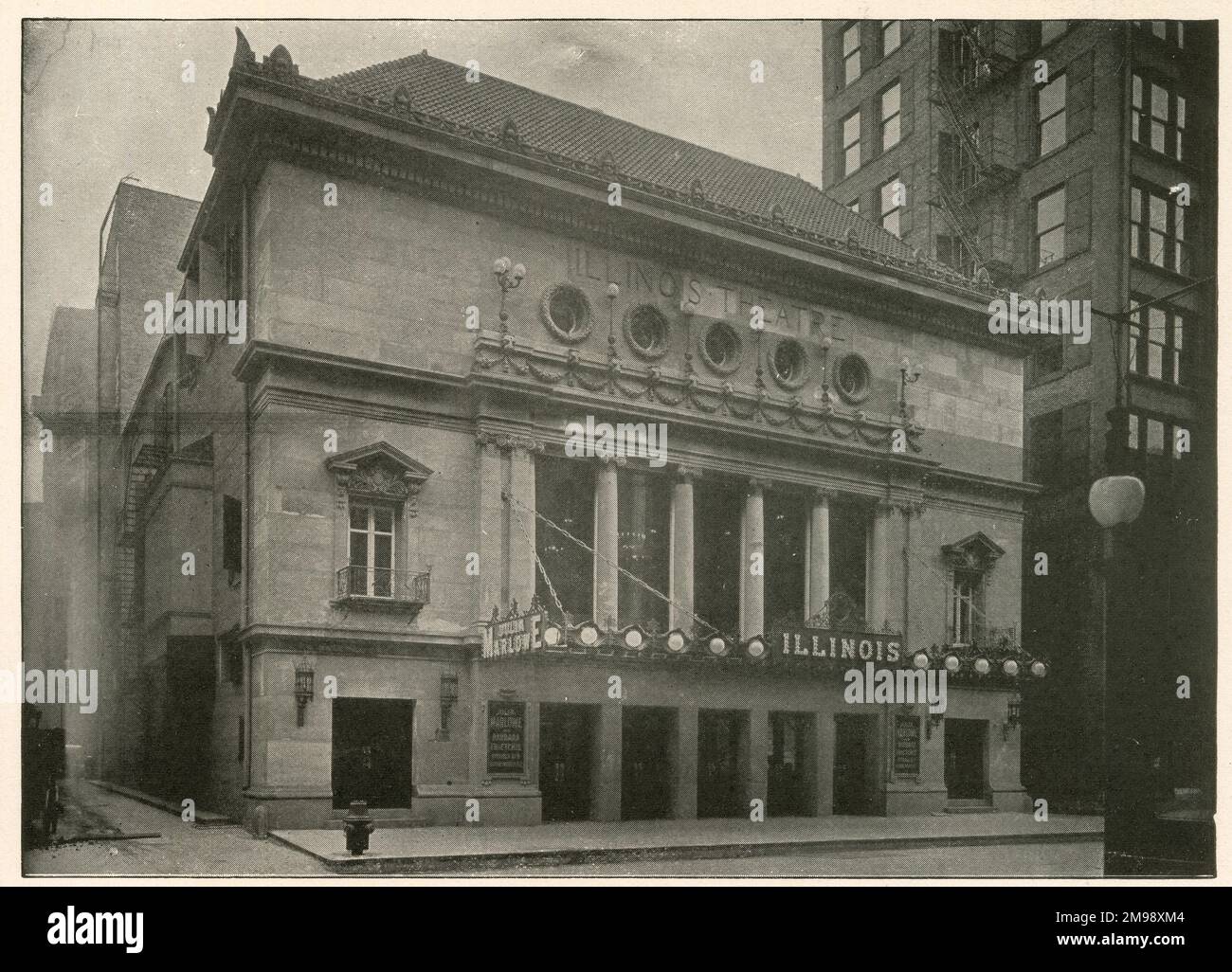 Illinois Theatre, Chicago, Illinois, USA. Stockfoto