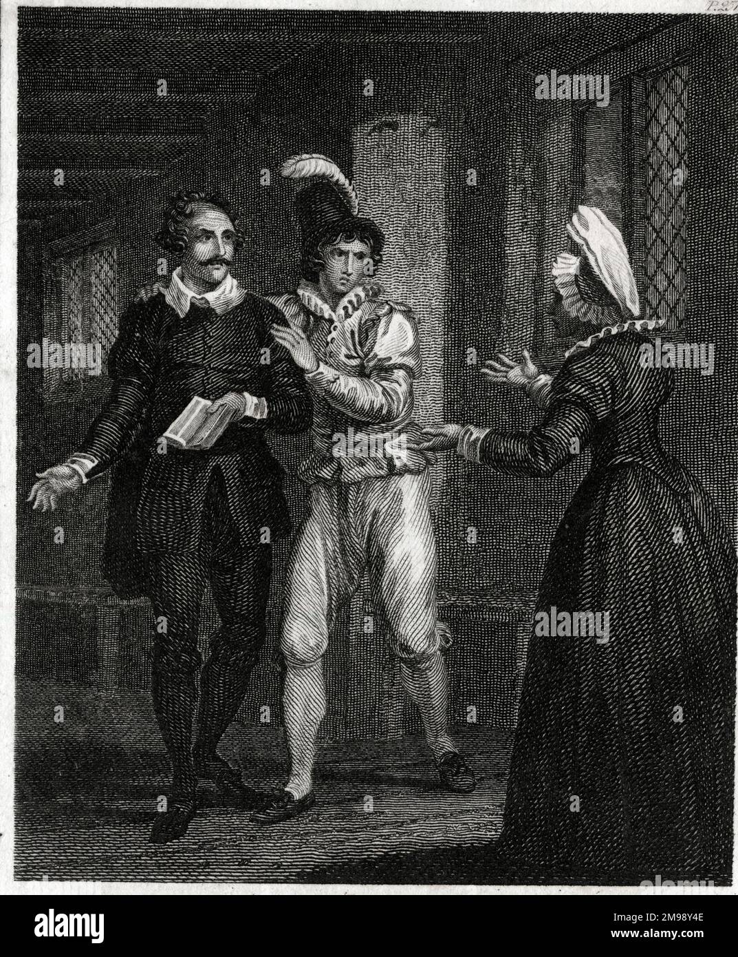 John Bradford (1510-1555), englischer Reformer, Vorläufer von St. Paul's -- seine Hinrichtung angekündigt, während der Herrschaft von Mary Tudor. Stockfoto