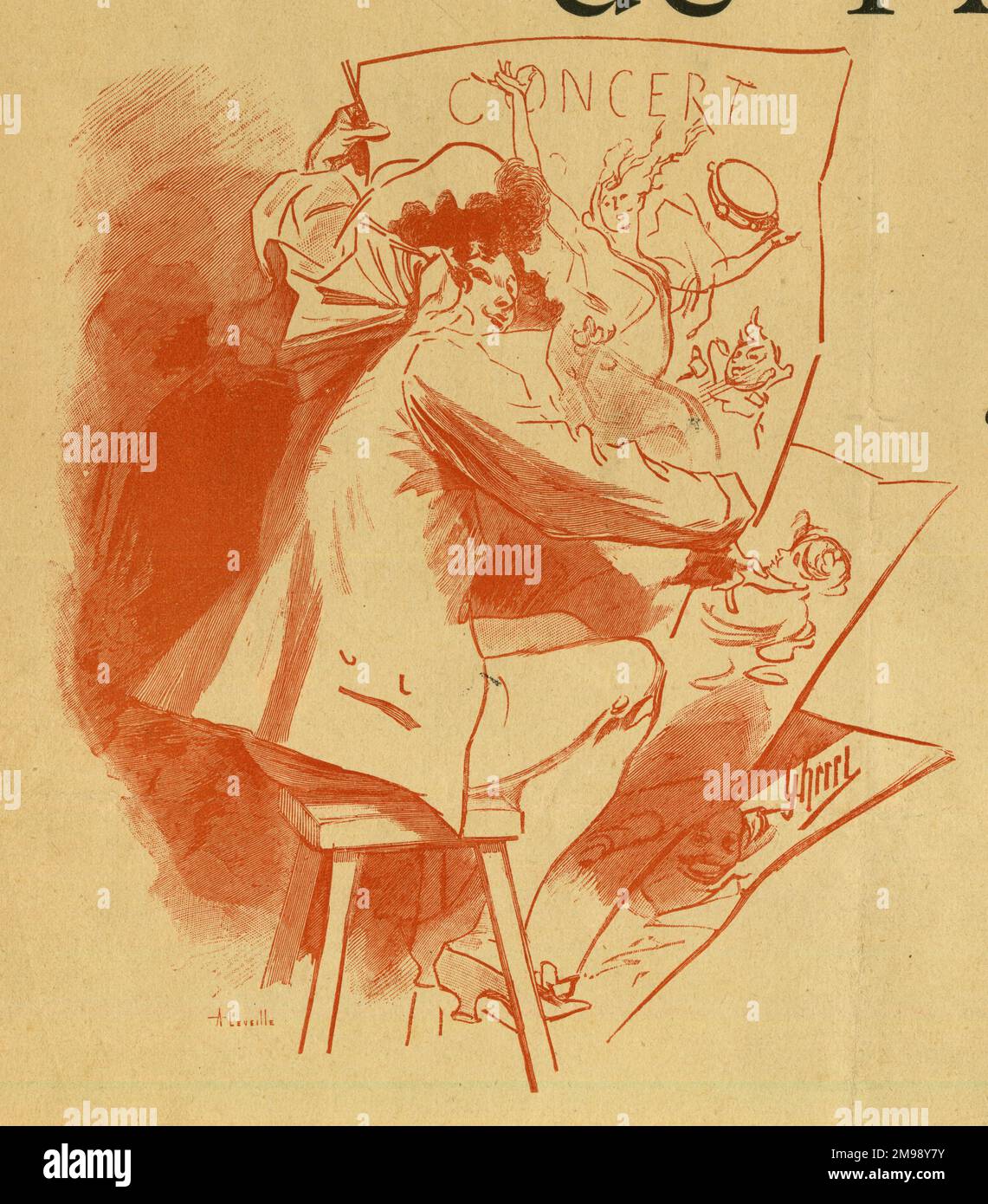 Illustration, Les Maitres de l'Affiche. Stockfoto