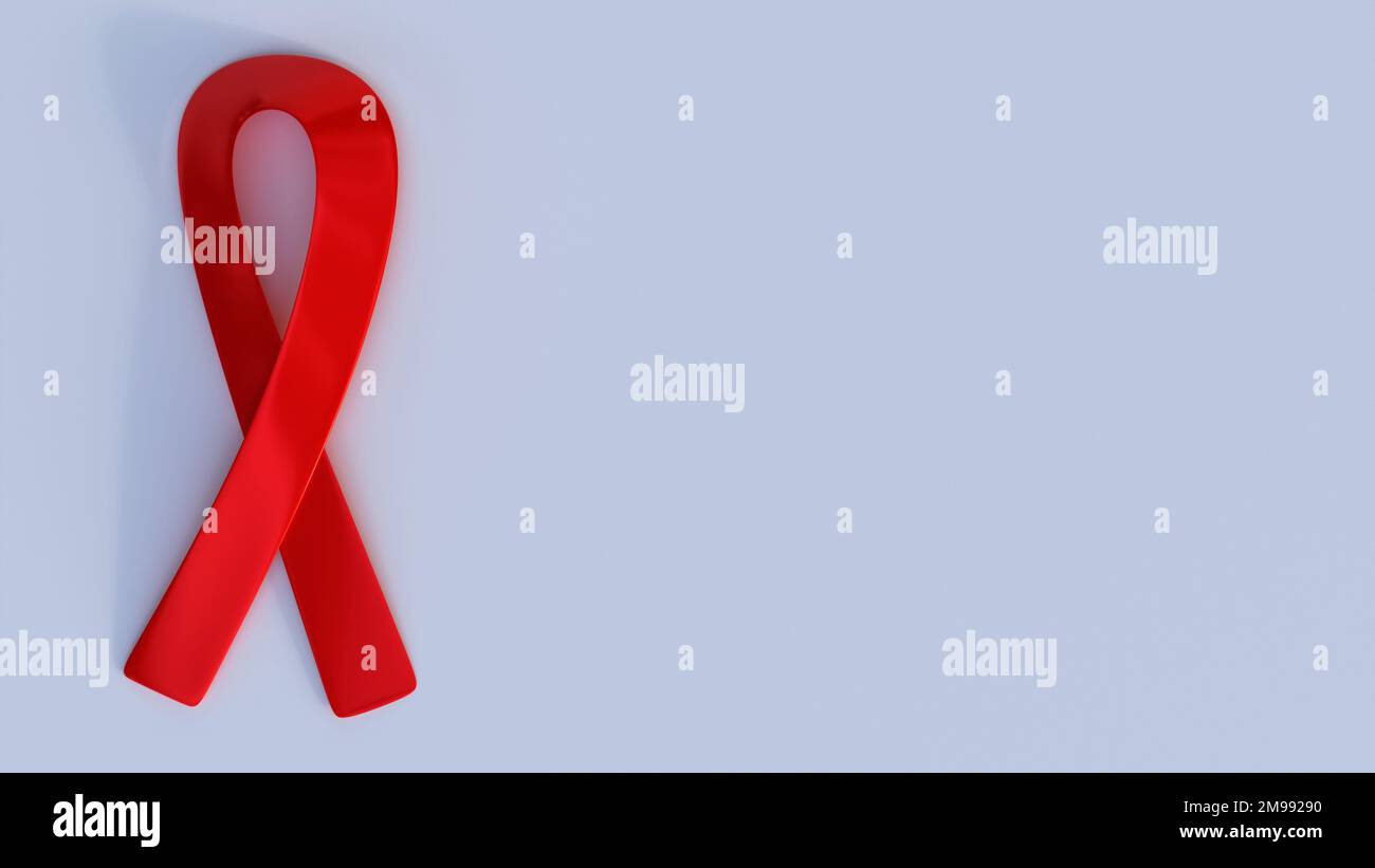 Textbereich für Text in der Krebsbewusstseinswoche auf der Social-Media-Plattform 3D Illustration Konzeptdesign, Banner für soziale Sensibilisierung Heilung und Prävention Stockfoto