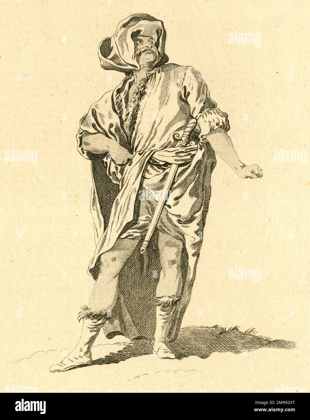 Kostüm eines maurischen Afrikas. Stockfoto