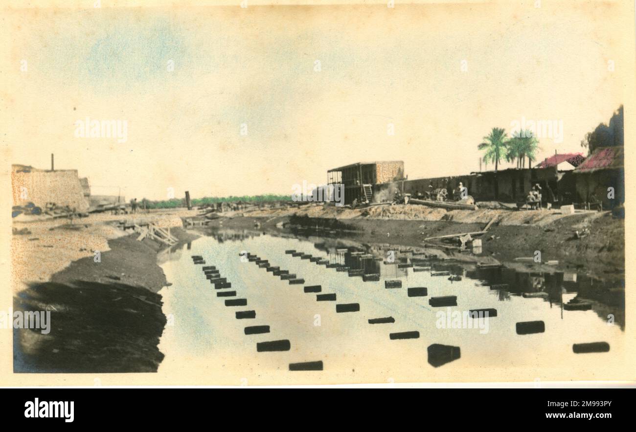Lynch Brothers Trockendock, Magill, Basra, Irak, bald Standort von Neubasrah während des Ersten Weltkriegs. Stockfoto