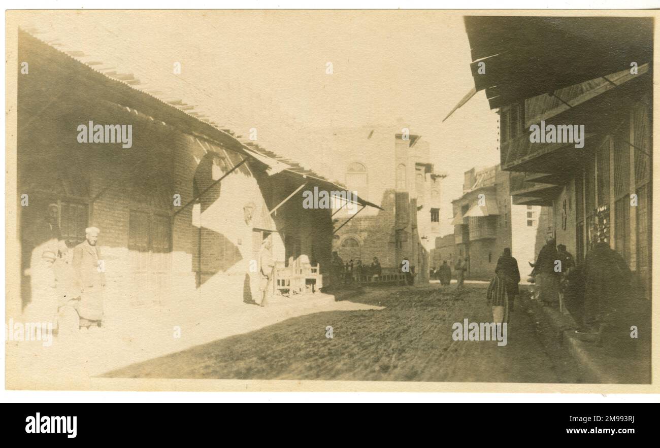 Old Basrah Times Office, Basra, Irak, während des Ersten Weltkriegs. Stockfoto