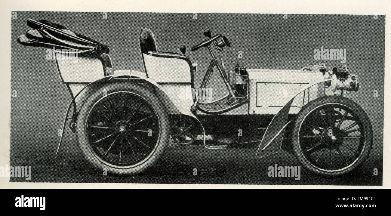 Early Motor Cars - erster Mercedes, 1901, gebaut auf Befehl von Emil Jellinek. Stockfoto