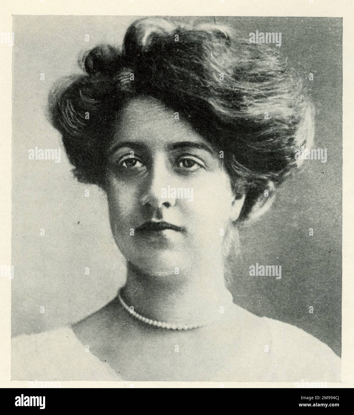 Fraulein Mercedes Jellinek (1889-1929), Tochter des österreichischen Automobilunternehmers Emil Jellinek. Sie war die Inspiration für den Namen des Mercedes. Stockfoto