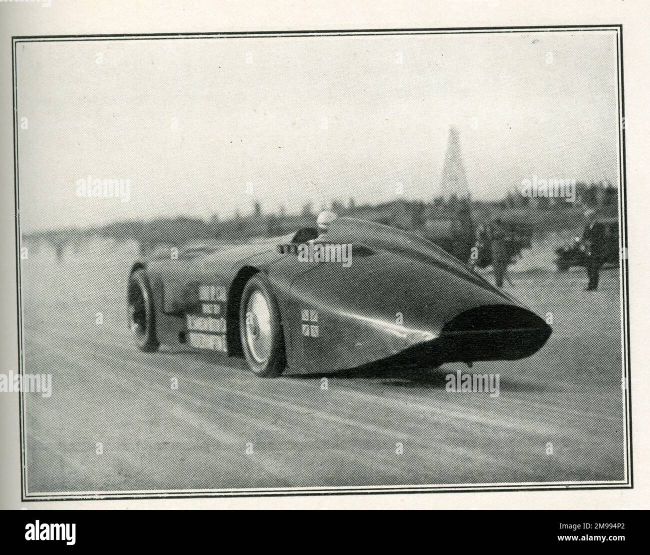 Sir Henry Segrave, Geschwindigkeitsrekord, März 1927, Daytona Beach, Florida, USA. Stockfoto